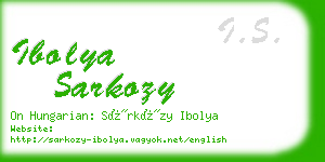 ibolya sarkozy business card